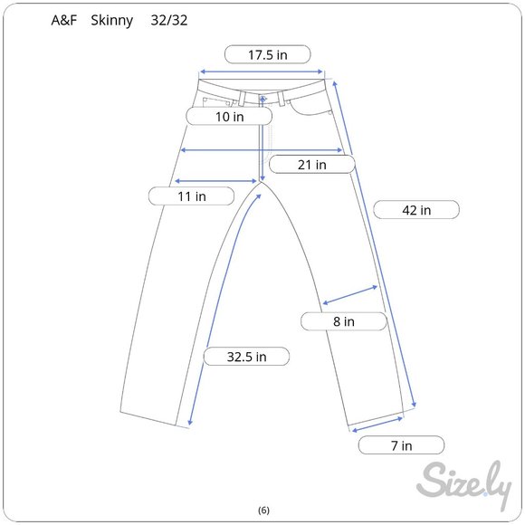 Abercrombie & Fitch Skinny Jeans 32/32 - Picture 5 of 5